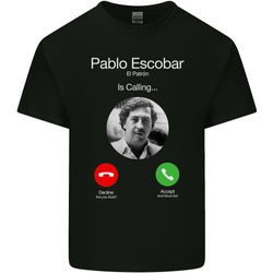 Pablo escobar el patron kaller mens t-skjorte. Svart M