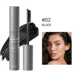 Hair Dye Stick Root Cover Ripsiväri Vedenpitävä Hair Touch Up Stick Precision Tip vedenpitävä koostumus naisille musta