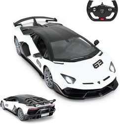 Legetøj Lamborghini bil | 1:14 Lamborghini Aventador Svj fjernbetjening modelbil, Super Rc Sport racerbil til børn drenge gaver, 2.4ghz / hvid