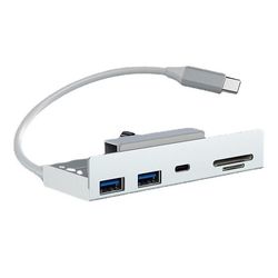 USB C 3.2 10gbps USB C-hub, 5 i 1 aluminium USB-hubadapter med 2 USB A-port (10 Gbps), Type-c-port (