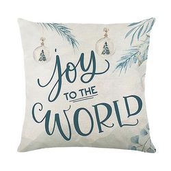 Merry Christmas Pillow Cover 45x45cm Kast putevar Vinter julepynt For Home Tree Deer Sofa Pute Cover 26