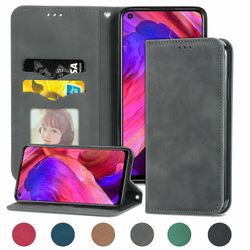 Gangxun Sag For Oppo A93 5g Magnetisk Lukning Læder Tegnebog Cover Housse Etui Shockproof - Grå