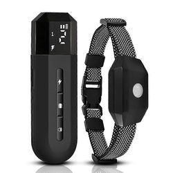 Tärisevä kaulus - Uuden lain 2024 mukainen - harjoituskaulus, kantama 800 metriä, ladattava 4 tilalla LED-valot/ääni/tärinä VIV