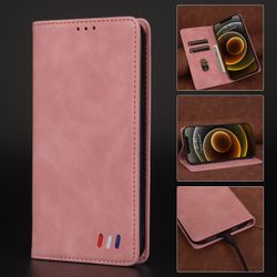 Etui til iphone 12 Cover Magnetisk lukning Tegnebog Bog Flip Folio Stand View Læder cover Stødsikker - Rosegold