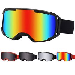 Ny Dobbelt Linse Skibriller Anti-tåge Uv400 Udendørs Sport Skibriller Kids Voksne Snow Snowboard beskyttelsesbriller Briller Briller Sølv