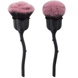 Grape Pp 2pcs Rose Makeup Brush, pulver Makeup Børster for Pulver Cosmetic