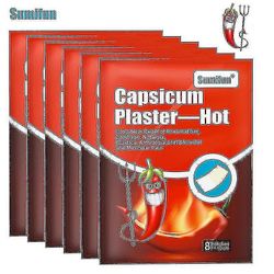 Pepper Capsicum Kipsi kivunlievitys Kipsi Selkä/niska/olkapää Nivel/niveltulehdus laastari 16 kpl