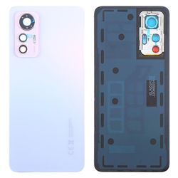 Xiaomi 12 Lite 5G:n akun takakannen suojus kamerarenkaalla ja linssinsuojuksella - vaaleanpunainen Monivärinen Pink