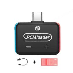 V5 RCM Loader Auto Clip Jig Tool -työkalu, joka on yhteensopiva Switch NS -konsolin kanssa sisäänrakennetulla USB-kaapelilla Ohjelma Musta