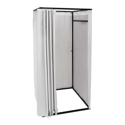 CNCEST 200 cm kannettava irrotettava vaatekauppa sovituskoppi siirrettävä pukuhuone pukuhuone pukuhuone harmaa