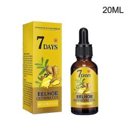 Eelhoe Hair Growth Essence Hiustenlähtö Päänahan hoidot Inkivääri ginseng Nosta tiheät hiukset vaurioituneille 20ml