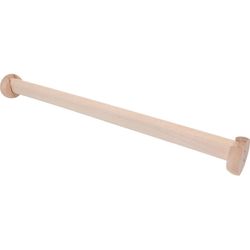 Puinen vaatetankosarja sisäkaappiin pyökki ripustustanko laippatuilla, helppo asennus, tyylikäs muotoilu raskaille talvivaatteille Khaki 50.00X5.00...