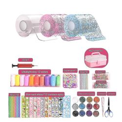 Nanoteippikuplasarja lapsille vaiheittaisilla video-oppailla, nano-kaksipuolinen liimageelikahva jäljetön teippi nanomaaginen teippikuplat/bl Valko...