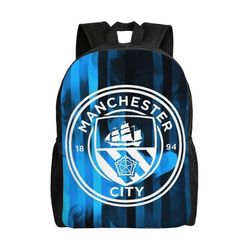 Manchester City Kevyt Reppu Ulkoilumatkat Lapset Suuren kapasiteetin tulostus Opiskelijan koululaukku Rento Olkalaukku-HJKA5031
