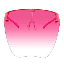 Anti Fog solbriller Fuld ansigtsbeskyttelse Briller Mode Visir Cover Beskyttelsesbriller (Gradient Pink)