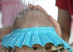 Mode Bløde Baby Babyer Børn Børn Shampoo Bad Bad Badehætte Hat Vask Hårskærm 10