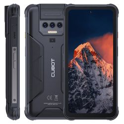 Cubot KingKong 8 kestävä älypuhelin 6.528 tuuman Android 13 12GB (6 + 6GB) + 256GB 10600mAh musta