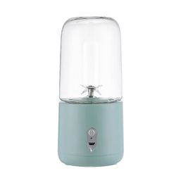 Bærbar Home Electric Mini Juicer med trådløs opladning Mynte grøn
