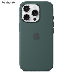 yhteensopiva iPhone 16 Pro -kotelo Yhteensopiva MagSafe Liquid Silicone -puhelimen takakannen kanssa [Induction Popover]_Gift G:lle Vihreä