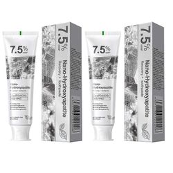 7,5 % nanos hydroksiapatiittihammastahna fluoriton hampaiden suuhygienian puhdistusaine hotellin kylpyhuoneeseen 2pcs