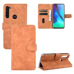 Etui til Motorola Moto G Stylus Cover Premium Læder med kortholder Flip Folio Magnetisk etui Etui Coque - Sort Brown