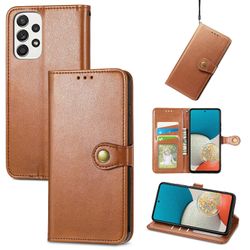 Gangxun Etui til Samsung Galaxy A53 5g Premium Pu Læder Flip Tegnebog Støttefod Beskyttende Samsung Galaxy A53 5g Cover Magnetisk Brown