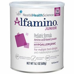 Nestle Healthcare Nutrition Aminohappopohjainen lasten kaava Alfamino Junior maustamaton 14.1 unssia. tölkkijauhe, määrä 6 (1 kpl pakkaus)