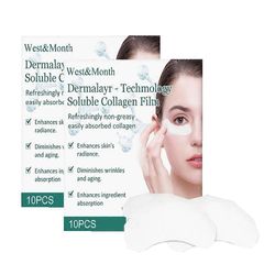 20kpl sulava kollageeninaamio liukoinen nosto ikääntymistä estävä kalvo ihonhoito poista tummat silmänaluset ravitseva naamio korkea prime-hydrolys...