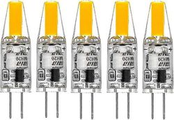 G4 Led 220V 3w 2700k lämmin valkoinen 160lm, silikonipolttimot korvaavat perinteiset 30w halogeenilamput, 5 yksikön pakkaus