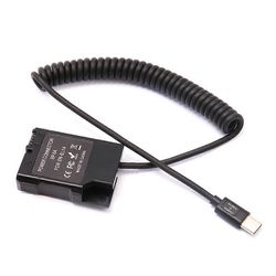 EN-EL14 Dummy Battery USB-C-liitinsovitin Nukkeakkuliitin USB C-tyypin jousivirtajohdolla Nikon D3100:lle