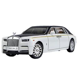 Rolls-Royce Phantom 1:24 mittakaavan painevalettu malli auton keräilykelpoinen ylellinen ajoneuvolelu valolla ja äänellä Monivärinen Black White