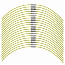 20 kpl F016800174 nailonsiima yhteensopiva Bosch ART 30 Combitrim / ART 30-36 LI:n kanssa, trimmerisiiman vaihto soljella Monivärinen