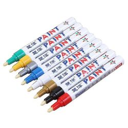 12 väriä Yleiskäyttöiset maalitussit Pysyvät vedenpitävät renkaat Autot Kynä Doodle väri01