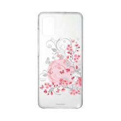 Crazy Kase Skrog til Samsung Galaxy A41 Fleksibel blomst og sommerfugl