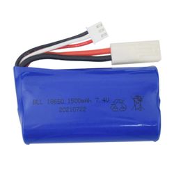 7.4V 1500MAh Lipo-akku FT009 FX067C HQ955 948 K959 HJ817 816 RC pikaveneen varaosat Vaihda lisävarusteet sininen