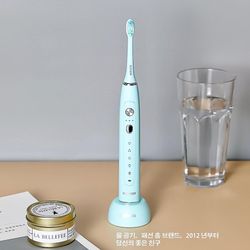 Voksen højfrekvent akustisk vibration ipx7 Vandtæt studerende Mandlig og kvindelig smart tandbørste Lyseblå