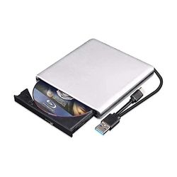 Ekstern Blu Ray DVD-stasjon 3D, USB 3.0 og Type-c Bluray Cd DVD-leser-yezi