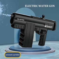 Sähköinen vesipistooli lapsille aikuisille Automaattinen ruiskuvesi räjäytyspistoolit Soaker musta