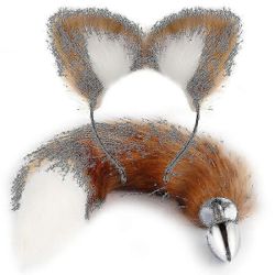 Metallihierontalaite Fox Tailand ja Fox Ears, rooli Play_a5 Tw G