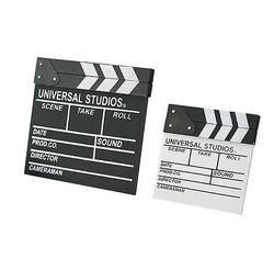 Yunshu Film Film Clap Board Hollywood Clapper Board Wooden Film Movie Clapboard Tilbehør sort 27*30cm
