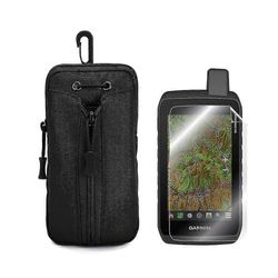 Sotilaallinen taktinen pussikotelo + näytönsuojasuojakalvo vaellukselle GPS Montana 700 700i 750 750i