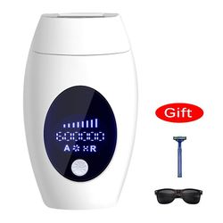 600000 Flash Professional Permanent IPL Laser Depilator LCD Laser Hårfjerning Photoepilator Kvinder Smertefri HårFjerner Machine hvid US PLUG