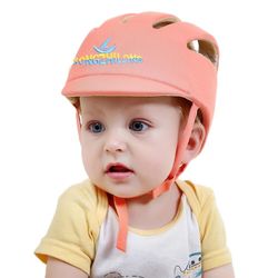 Jying Spædbarn Baby Safety Hjelm, toddler justerbar beskyttende cap sikkerhedshjelm til børn orange