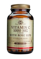 Solgar vitamiini C 1000 mg ruusun lonkat tabletit, 100