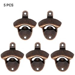 Besser Øl flaskeåbner væg monteret drikke hætter hjem Tool Bar Vin Metal Rød 5 pcs