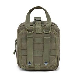 Taktinen ensiapulaukku Lääketieteellinen rintareppu Selviytyminen EDC EMT -laukut autoretkeilyyn ulkoiluun Vihreä