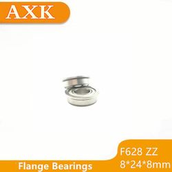 Udsalg 10stk F628-2z F628zz F628 Zz Flangeflange Deep Groove Kuglelejer 8 X 24 8mm Gratis forsendelse til 3d printer