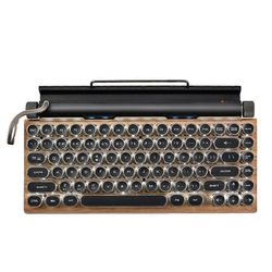 Retro kirjoituskoneen näppäimistö langaton bluetooth mekaaniset näppäimistöt 83 näppäintä tietokoneen näppäimistö kannettavaan PC-pelaamiseen Valok...