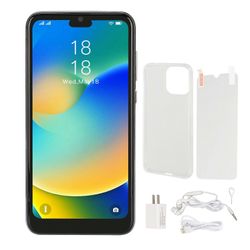I14pro Max matkapuhelin sininen 6.1in 4GB RAM 32GB ROM 6800mAh akku avattu älypuhelin Android 11.0 100 ?240V US pistoke