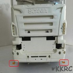1/14 Tamiya RC -kuorma-auton ääriviivamerkkivalot välyssivuvalaisin SCANIA MAN TGX Actros -traktorin päivityslisävarusteet